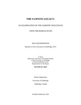 The Samnite Legacy