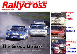 The Group B Years