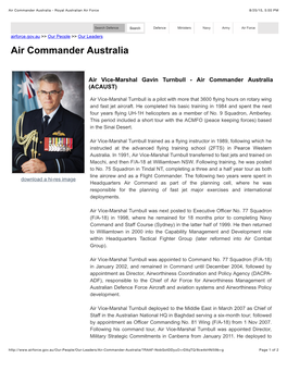 Air Commander Australia - Royal Australian Air Force 8/25/15, 5:55 PM