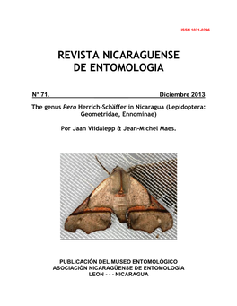 Revista Nicaraguense De Entomologia