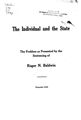 The Individual and the State