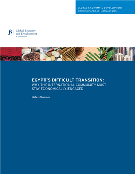Egypt's Difficult Transition