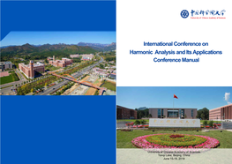 International Conference on Harmonic Analysis and Its Applications Conference Manual
