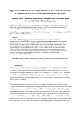 1 Epipalaeolithic and Neolithic Gazelle Hunting in the Badia of North-East