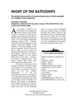 Night of the Battleships