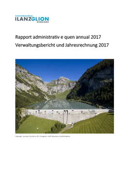 Rapport Administrativ E Quen Annual 2017 Verwaltungsbericht Und Jahresrechnung 2017