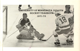 University of Minnesota, Duluth Hockey Yearbook (1971-1972)