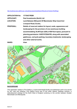 Land Between Mid-Point of Manchester Ship Canal A