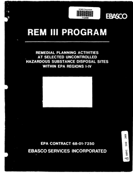 Final Community Relations Plan for Hooker/Ruco Site Hicksville, New York