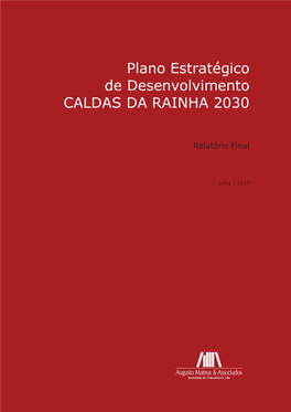 Plano Estratégico De Desenvolvimento CALDAS DA RAINHA 2030