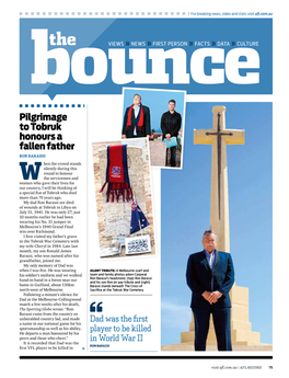 Pilgrimage to Tobruk Honours a Fallen Father