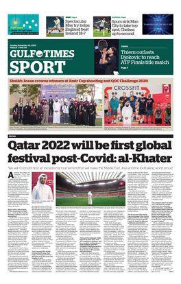 Qatar 2022 Will Be First Global Festival Post-Covid