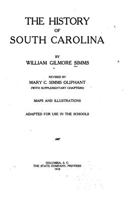 The History of South Carolina