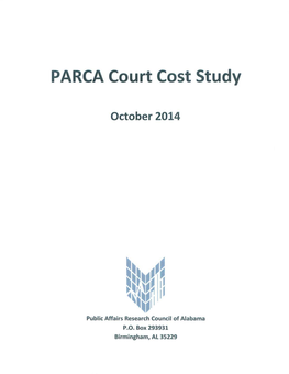 PARCA Court Cost Study