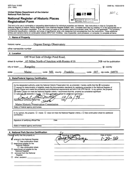 National Register of Historic Places Registration Form (National Register Bulletin 16A)