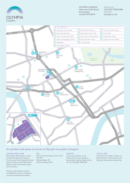 Olympia London Local Area Parking