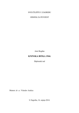 Kninska Bitka 1944