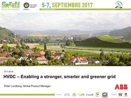 HVDC – Enabling a Stronger, Smarter and Greener Grid