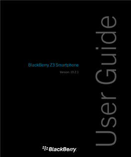 Blackberry Z3 Manual