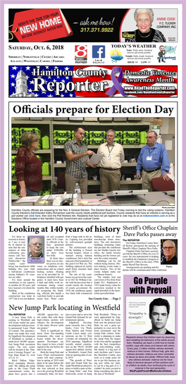Officials Prepare for Election Day