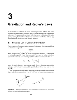 Gravitation and Kepler's Laws