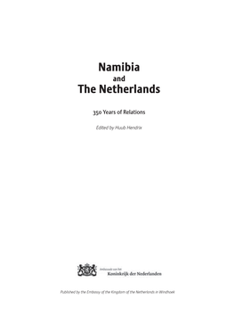 Namibia and the Netherlands Book