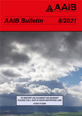 AAIB Bulletin: 8/2021