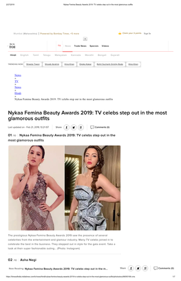 Nykaa Femina Beauty Awards 2019: TV Celebs Step out in the Most Glamorous Outfits