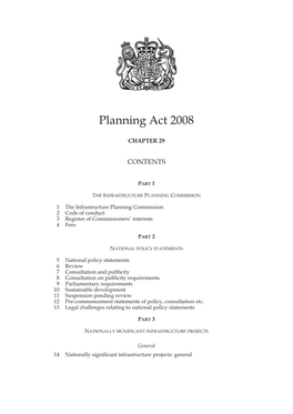 Planning Act 2008