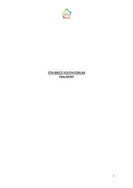 5Th Brics Youth Forum Final Report