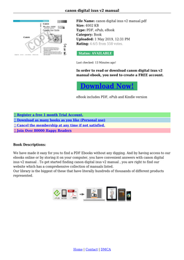 Canon-Digital-Ixus-V2-Manual.Pdf