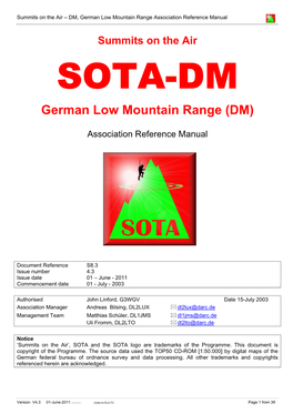 SOTA-DM German Low Mountain Range (DM)