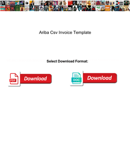 Ariba Csv Invoice Template