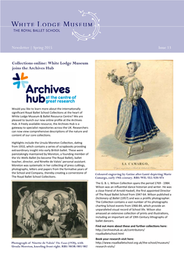 White Lodge Museum Newsletter Issue 13.Pub