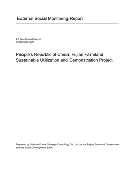 47071-002: Fujian Farmland Sustainable Utilization And