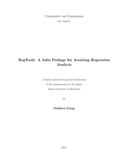 A Julia Package for Assisting Regression Analysis