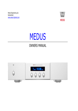 MEDUS Manual