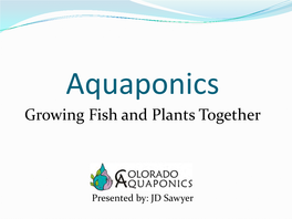 Aquaponics – Growing Fish and Plants Together