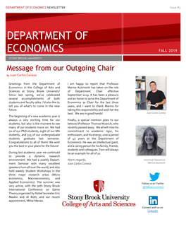 DEPARTMENT of ECONOMICS NEWSLETTER Issue #3