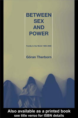 Between Sex and Power: Family in the World,1900-2000