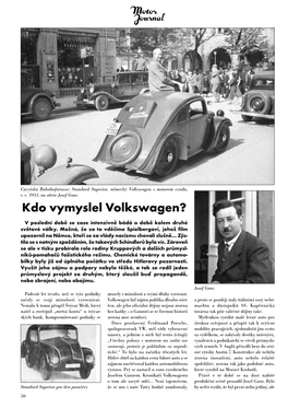 Kdo Vymyslel Volkswagen?