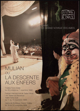 Du 28 Octobre Au 7 Novembre 1998 Festival Internacional De Teatre