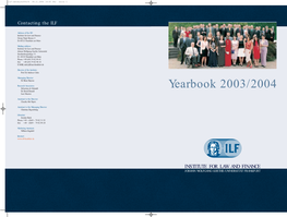 Yearbook 2003/2004 Dr