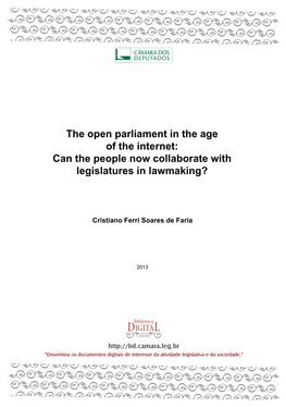 The Open Parliament in the Age of the Internet