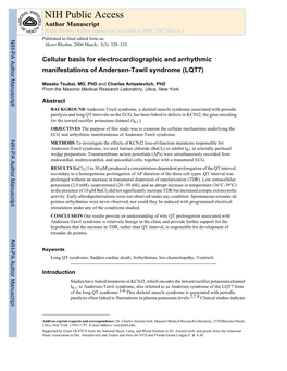 Andersen-Tawil Syndrome (LQT7)