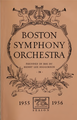 Boston Symphony Orchestra Concert Programs, Season 75, 1955-1956