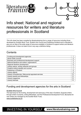 Scottish Resources for Writers