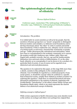 Epistemological Status 22/05/10 17:55