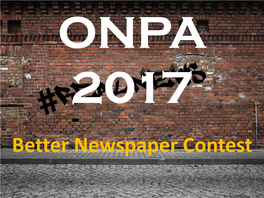 Better Newspaper Contest