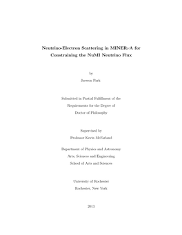 Neutrino-Electron Scattering in Minerνa for Constraining the Numi Neutrino Flux